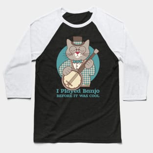 Cool Banjo Cat Baseball T-Shirt